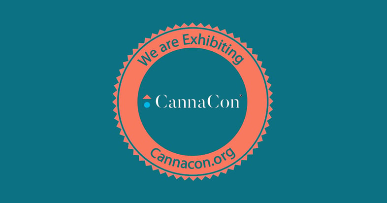 A logo posted on a blog that is titled: CannaCon | CannaSpyglass: Cannabis Data Platform. The logo reads: We are exhibiting. CannaCon. Cannacon.org.