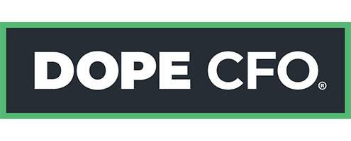 DopeCFO company logo, a user of CannaSpyglass's cannabis data analytics services.